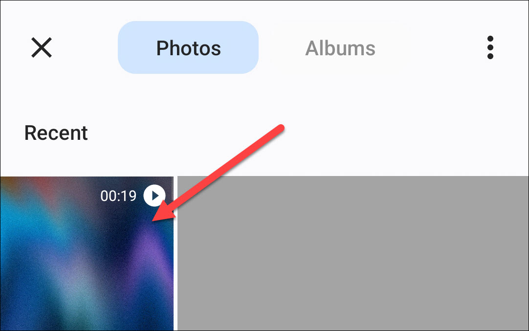 Выберите запись экрана.