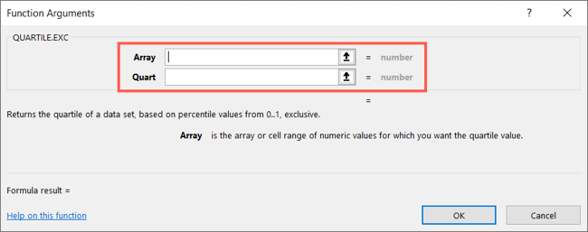 Введите аргументы