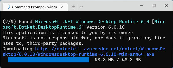Windows Package Manager Terminal Winget Upgrade All