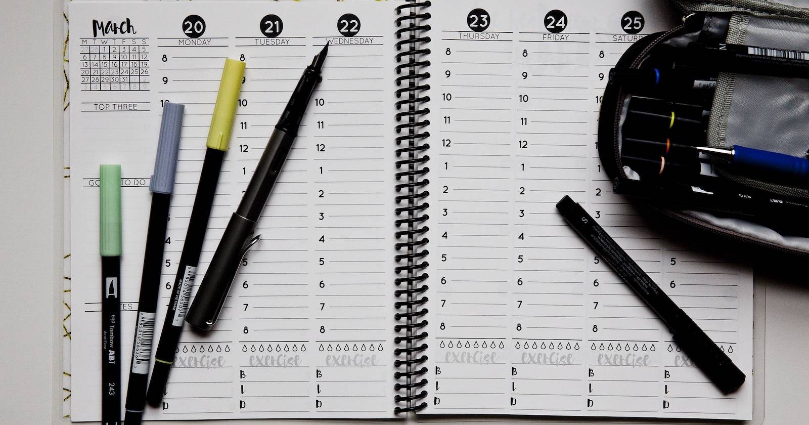 Еженедельный планер на холодильнике