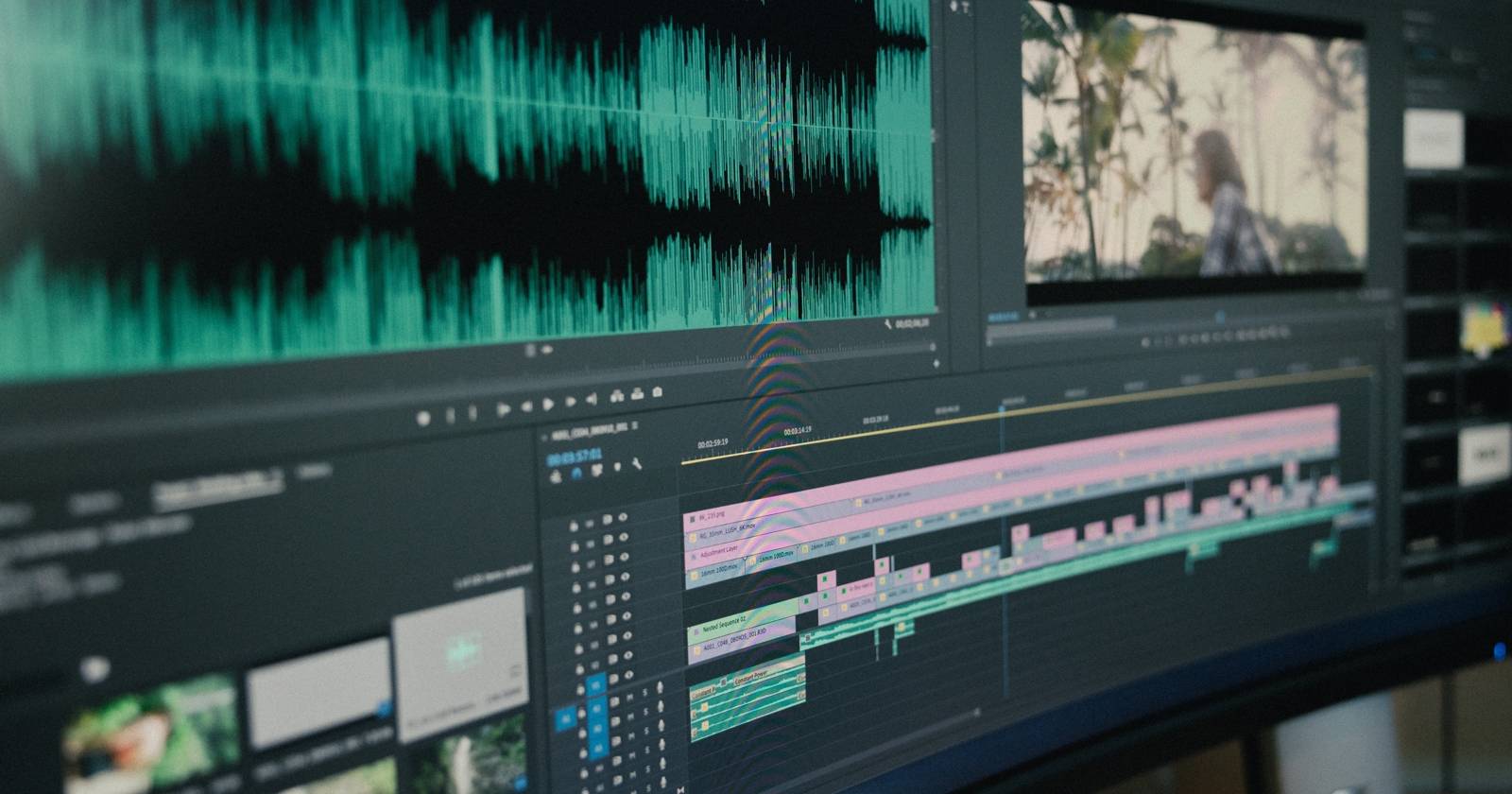 Интерфейс Premiere Pro на ПК