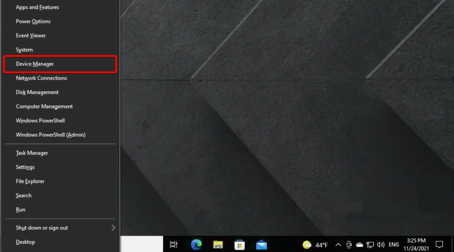 Инструкция: открыть диспетчер устройств