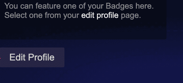 Botão Editar Perfil no Steam com destaque