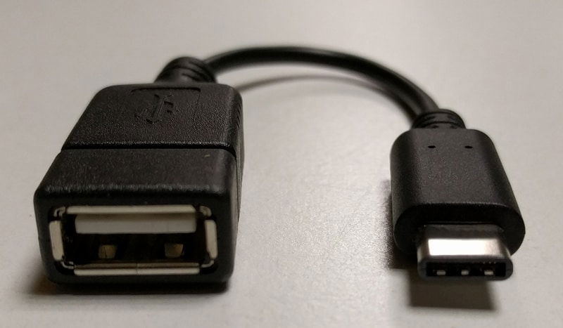 Адаптер USB OTG типа C для подключения USB‑устройств к телефону