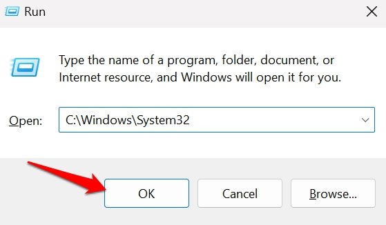 доступ к папке Windows System32