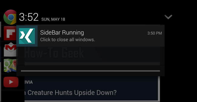 Закрыть боковую панель XMultiWindow через уведомление