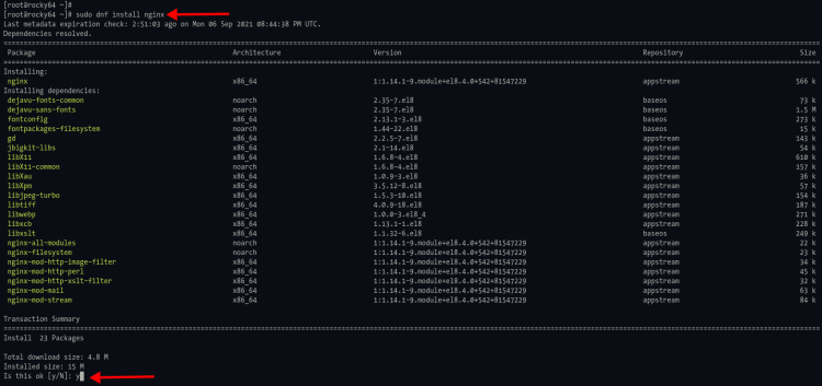 Установка Nginx