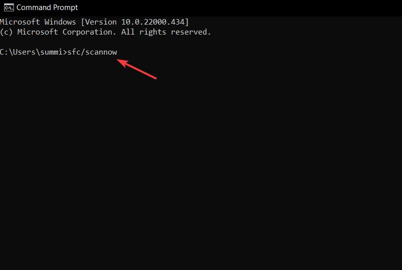 Команда sfc /scannow в командной строке с правами администратора