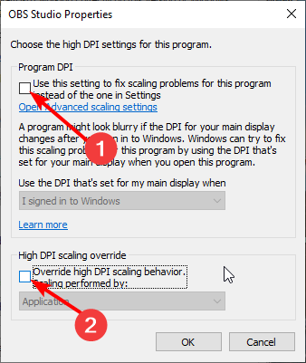 переопределить поведение масштабирования