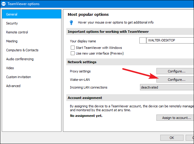 TeamViewer: пробуждение через агента в сети