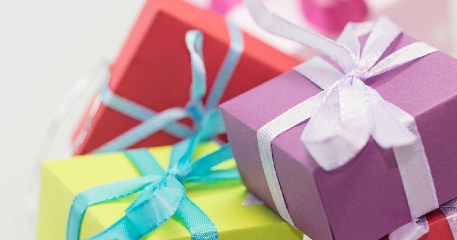 multicoloured birthday gifts