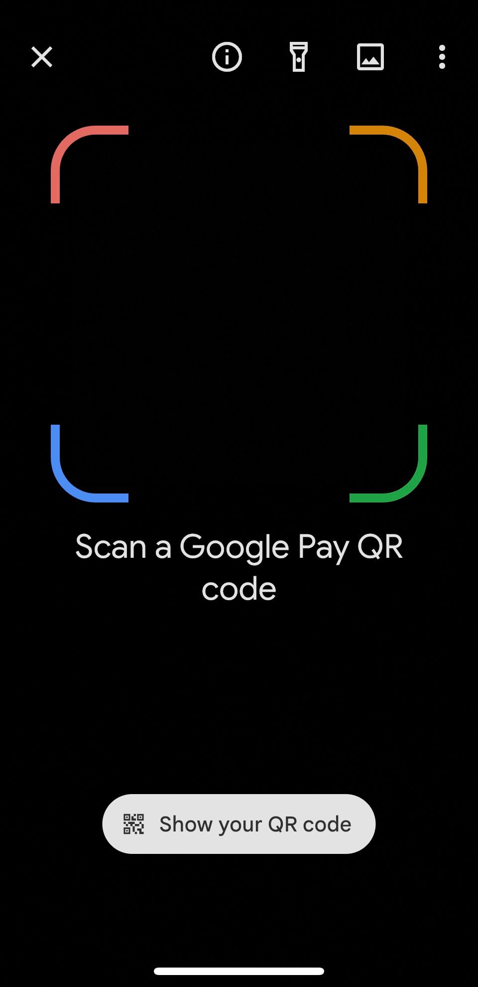 Сканирование QR‑кода для оплаты