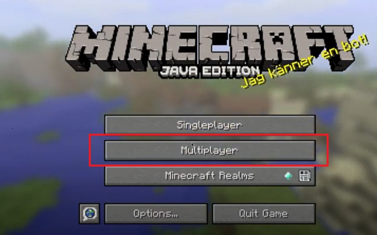 Подключение к серверу Minecraft