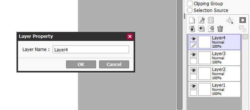 Painttool sai rename your layers