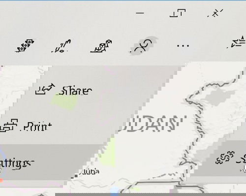 Настройки офлайн карт с пунктом выбора карт