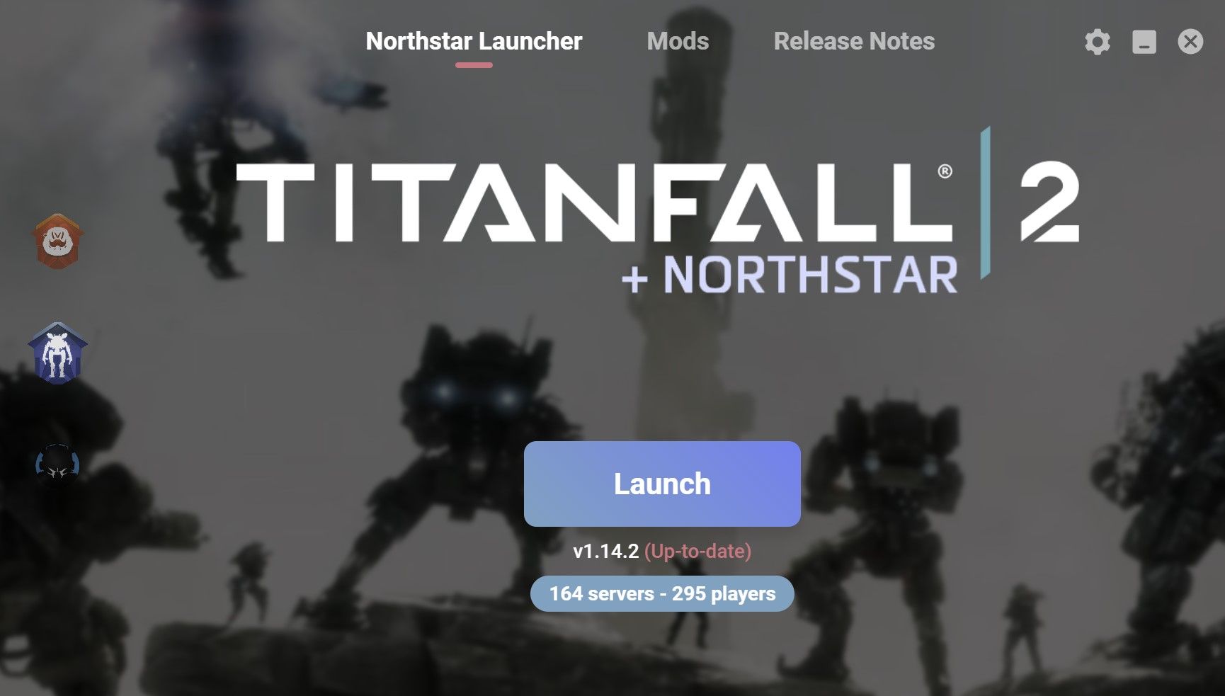 Кнопка запуска Northstar в лаунчере