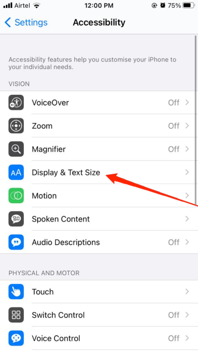 Настройка автояркости на iPhone
