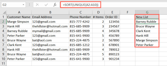 Сортировка значений по возрастанию и убыванию