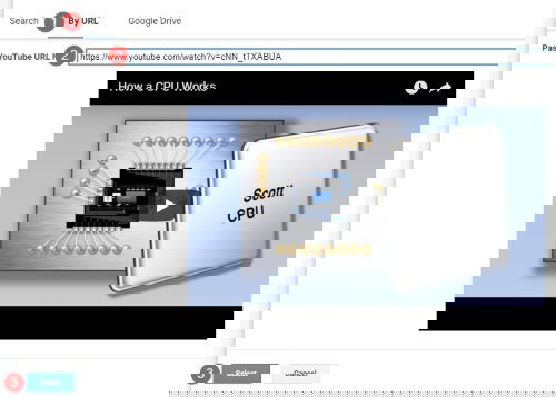 Вставка видео по URL