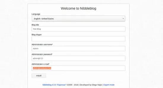 Nibbleblog auf Ubuntu 16.04 installieren