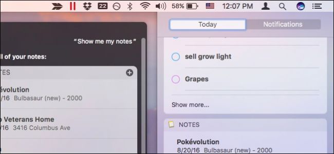 Закрепить виджеты Siri в Центре уведомлений