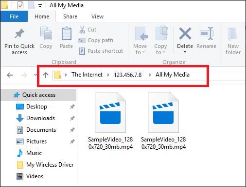 Просмотр содержимого FTP папки после успешного входа
