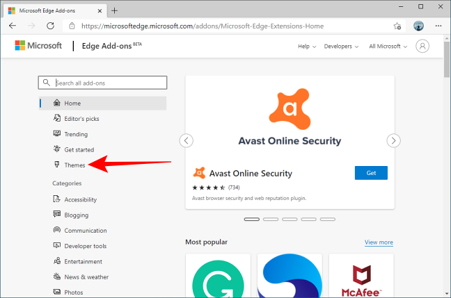 Темы в Microsoft Edge: добавить, установить, удалить