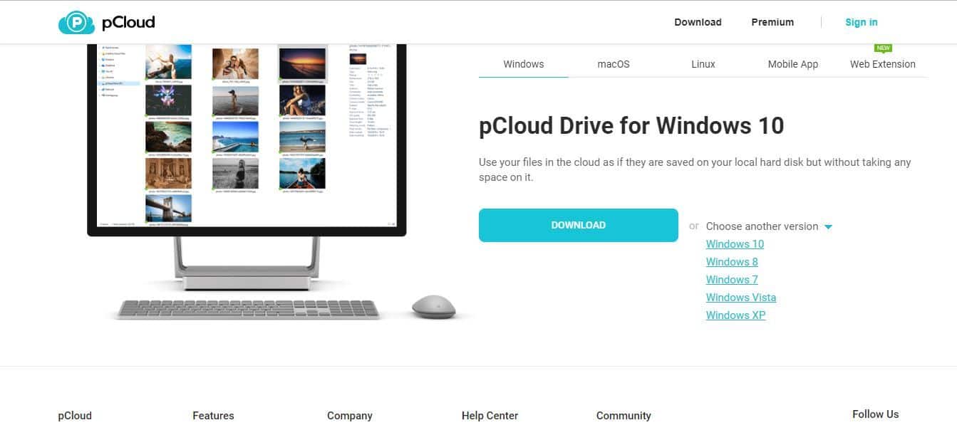 pCloud download Windows