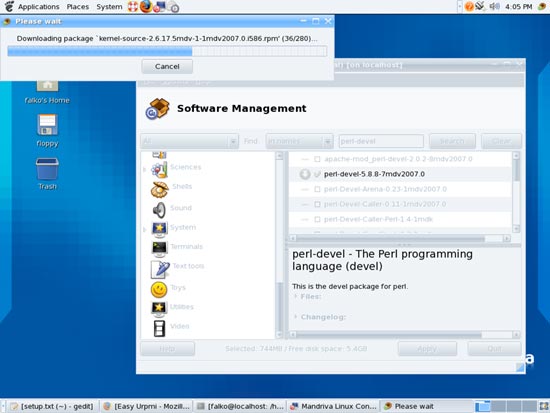 VMware Server на Mandriva Free 2007 — установка