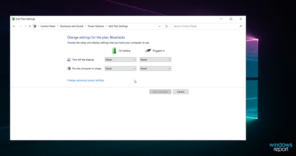 Настройки сна никогда