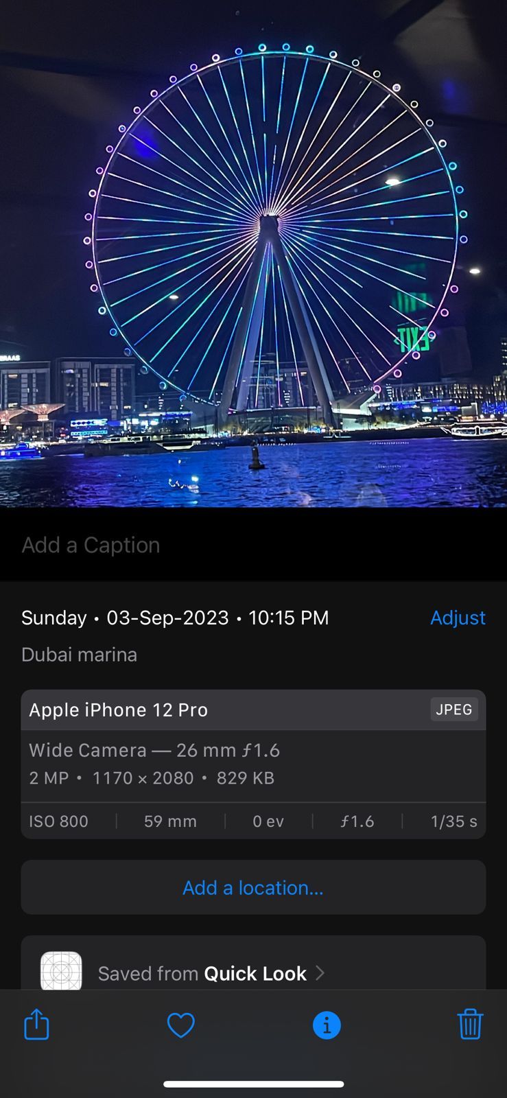 переименованное фото в приложении Фото