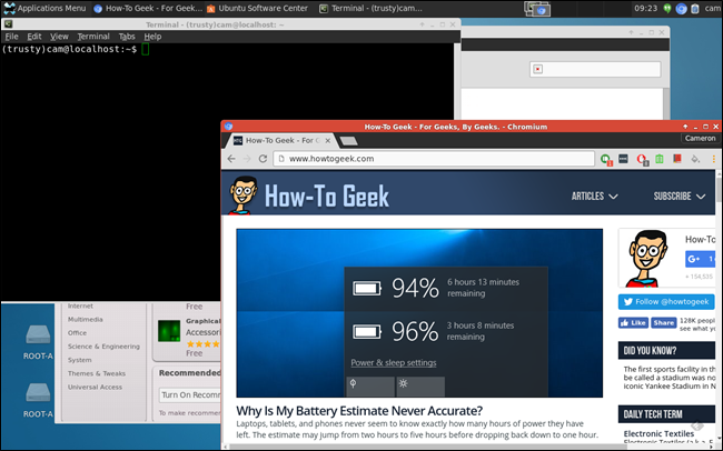 Файловый обмен между Chrome OS и Linux через папку Downloads