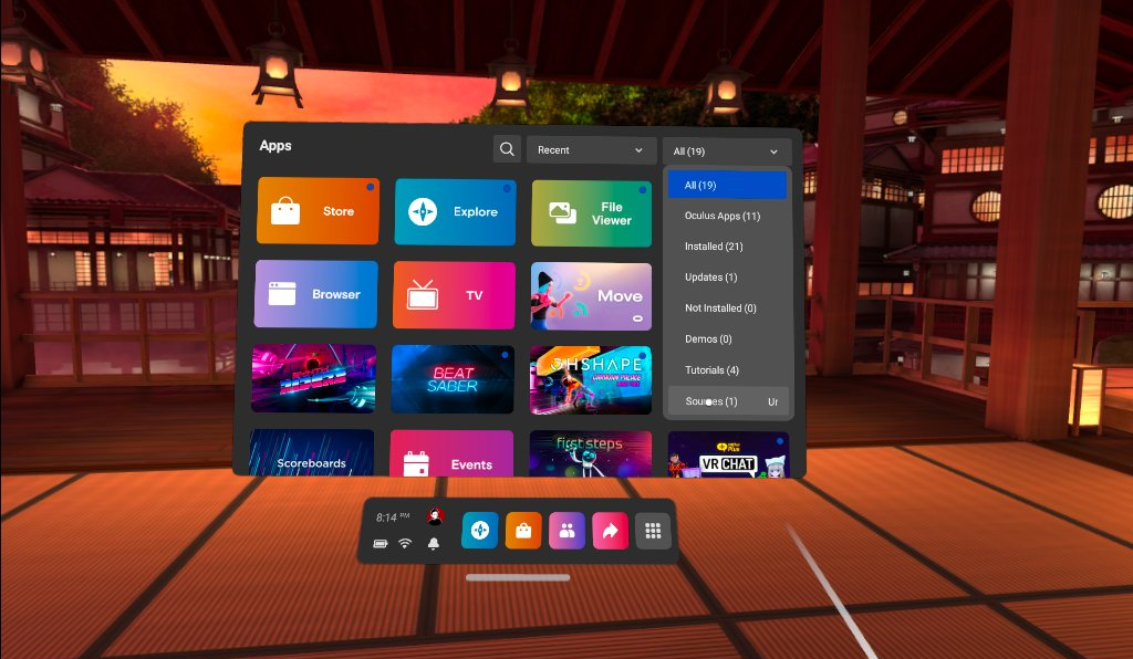 Oculus Unknown App Sources