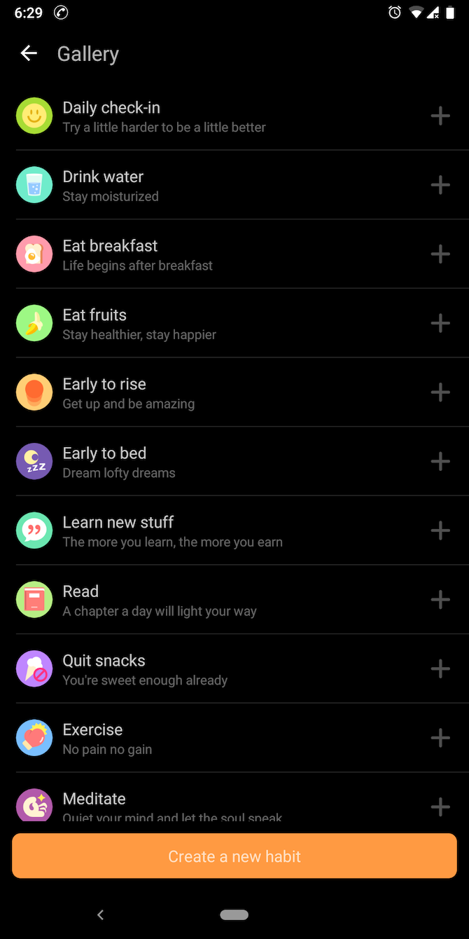 Add a new habit on TickTick