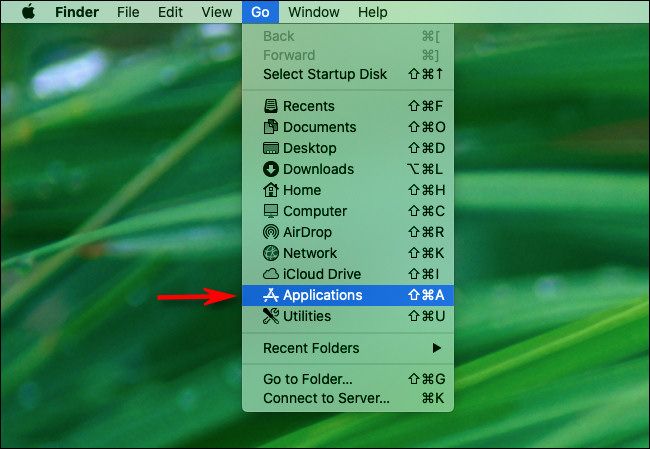 In Mac Finder, click 