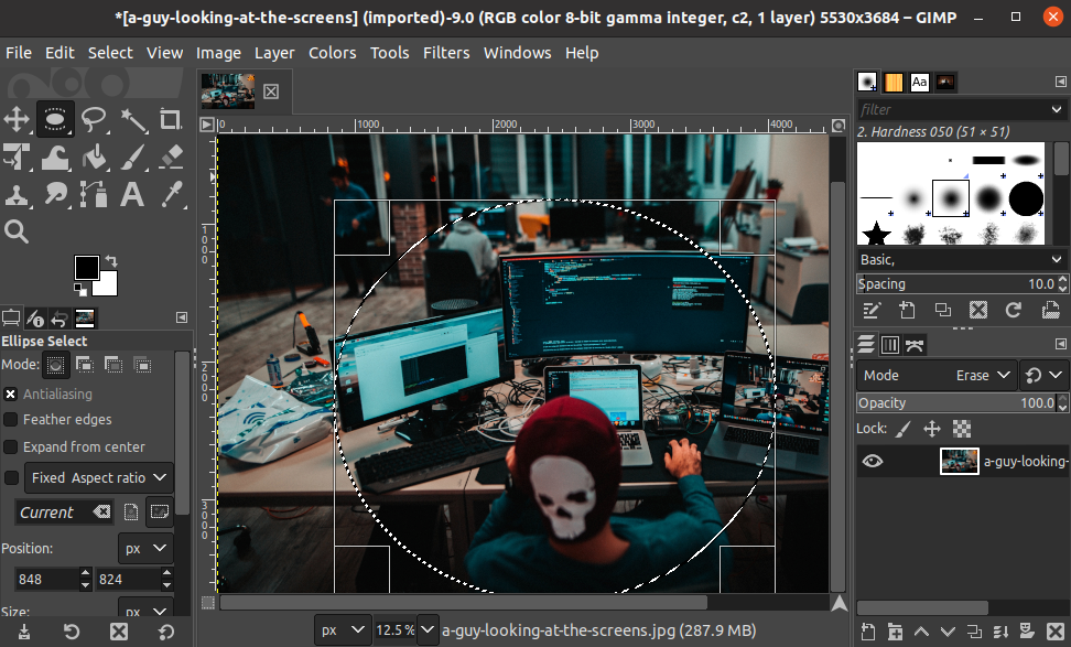 Пошаговое создание кругового аватара