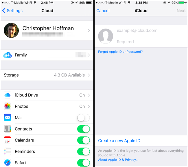 Синхронизация контактов в iCloud на iPhone