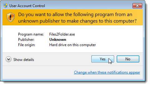 Диалог контроля учётных записей Windows