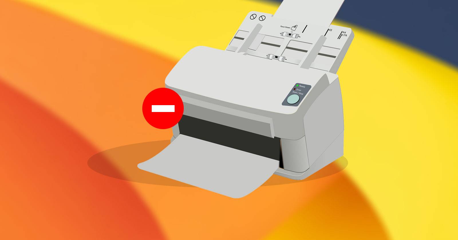 Принтер на рабочем столе