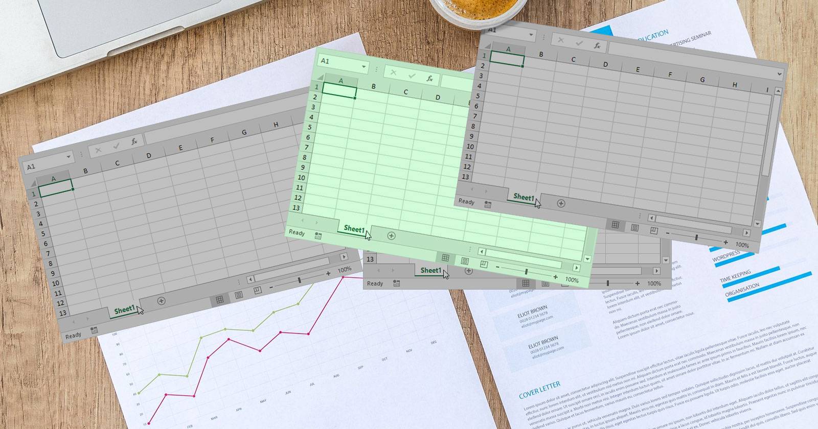 интерфейс скрытия листов Excel