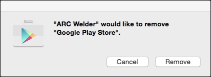ARC Welder удаляет предыдущее приложение при загрузке нового APK