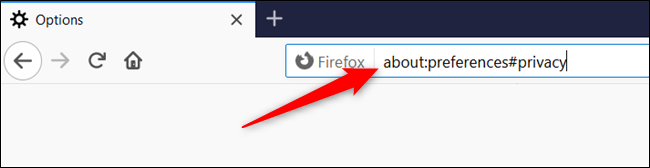 Переход непосредственно к настройкам конфиденциальности через адресную строку.