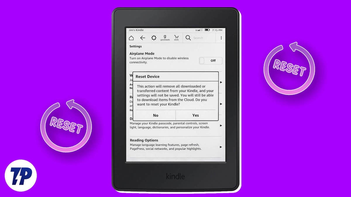 Сброс Kindle eReader до заводских настроек
