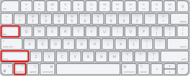 Нажмите Control+Shift+Tab в Safari или Edge для перехода к предыдущей вкладке.