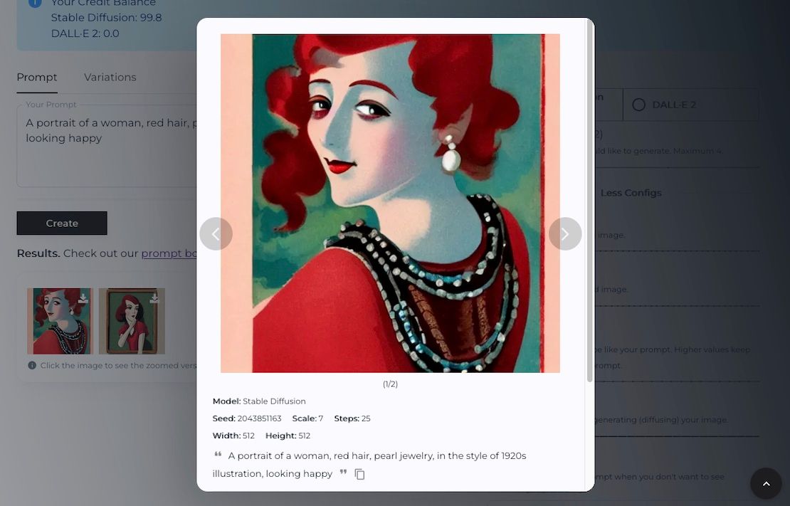 Портрет женщины с рыжими волосами, созданный с помощью OpenArt.