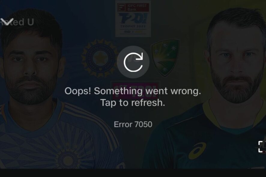 Исправить ошибку 7050 в Jio Cinema