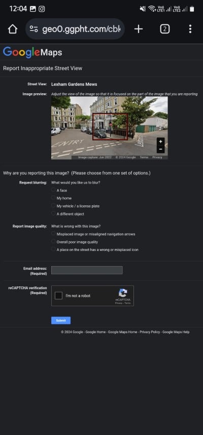 Предварительный просмотр изображения и выбор 'Мой дом' для отчёта