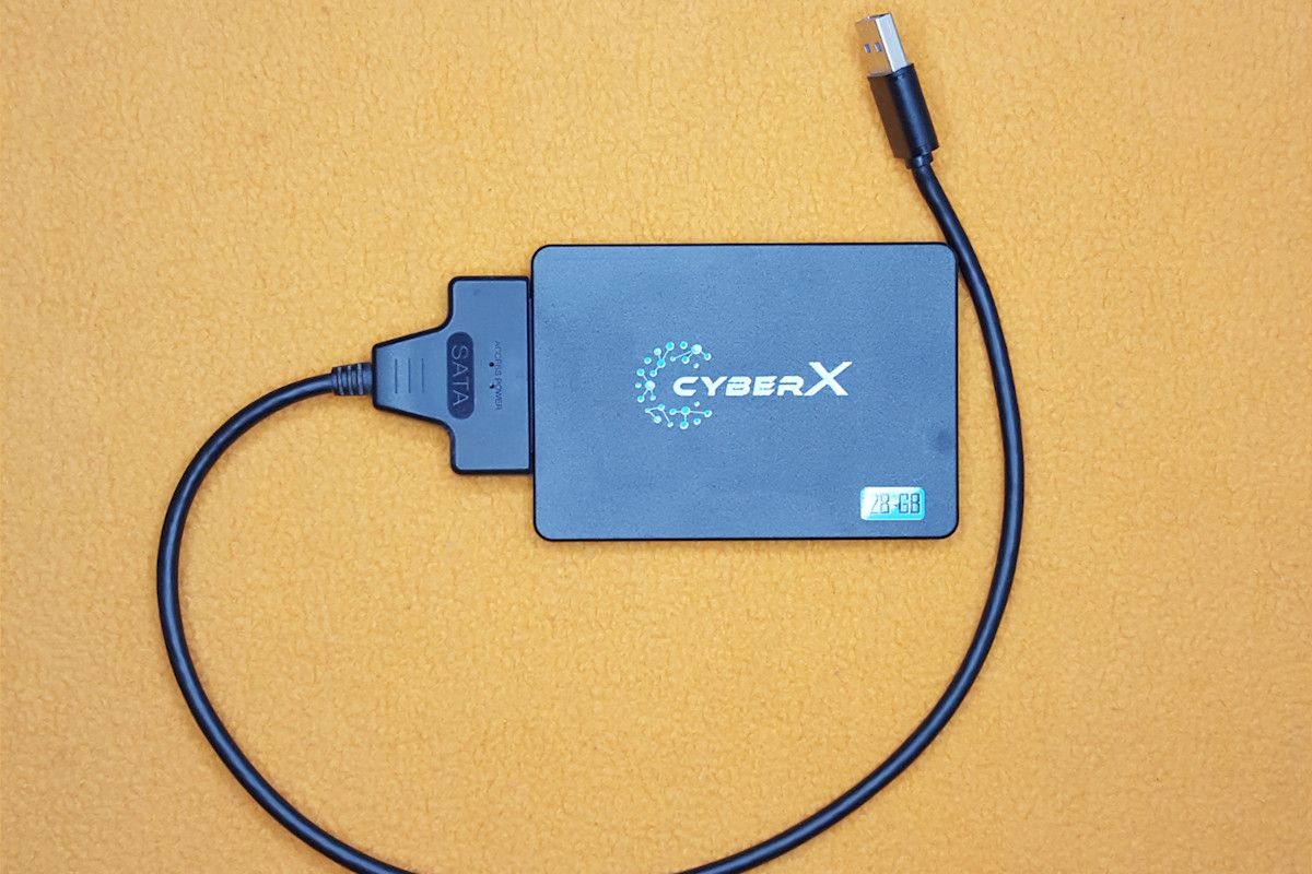 SSD, подключённый к USB↔SATA адаптеру