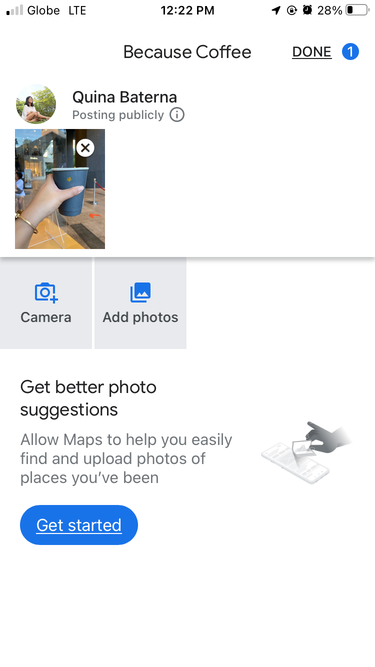 Add photos on Google Maps