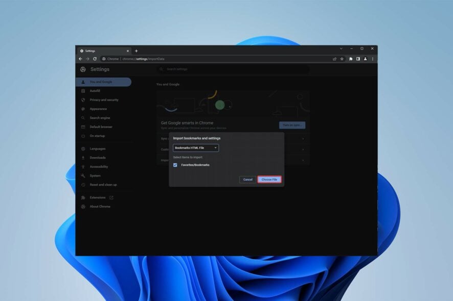 Экспорт закладок из Internet Explorer в Edge